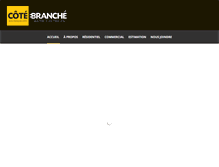 Tablet Screenshot of cote-branche.com